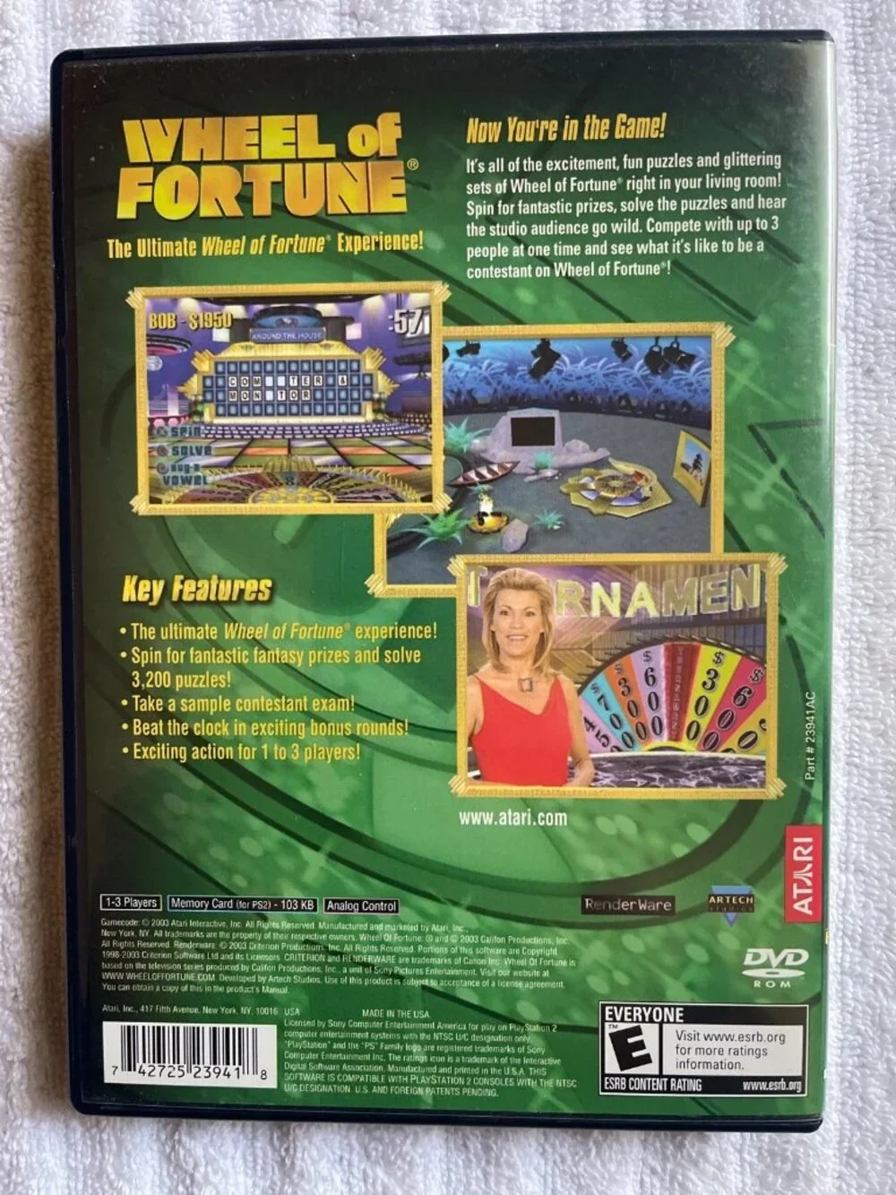Wheel of Fortune (Sony PlayStation 2) - with manual!
